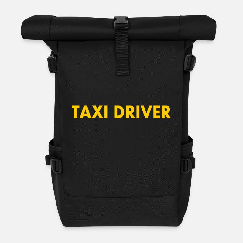 Chauffeur de taxi - Sac à dos roll top - noir