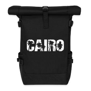 Kairo Palmen Ägypten Cairo - Rolltop Rucksack - Schwarz - Vorne