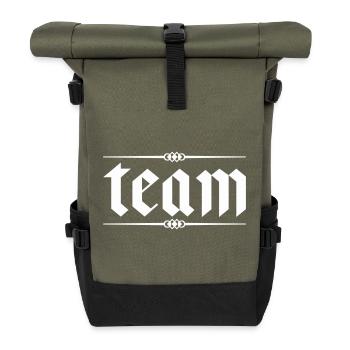 Team - Roll Top Backpack - olive/black - Front