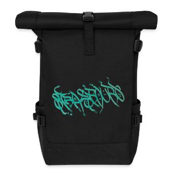 Strasbourg Graffiti Souvenir - Roll Top Backpack - black - Front