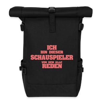 Beruf Schauspieler - Rolltop Rucksack - Schwarz - Vorne