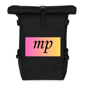 Mezzopiano Mittelleise - Cours de musique - Sac à dos roll top - noir - Devant