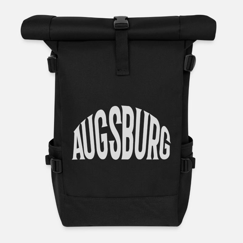 Augsburg - Rolltop Rucksack - Schwarz