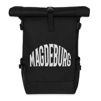 Magdeburg - Rolltop Rucksack - Schwarz - Vorne
