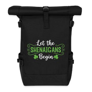 Lasst die Streiche beginnen - Rolltop Rucksack - Schwarz - Vorne