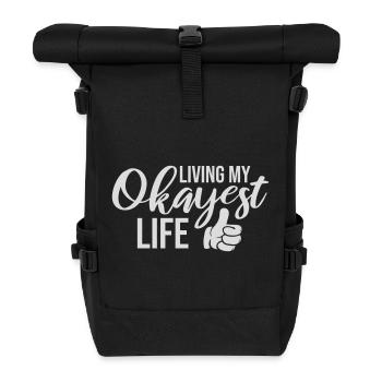 Vivre ma vie la plus correcte Drôle de dicton, médiocre - Sac à dos roll top - noir - Devant