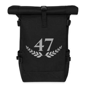 47 - Rolltop Rucksack - Schwarz - Vorne