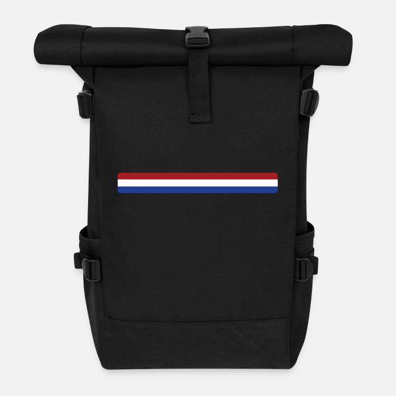 die Niederlande - Rolltop Rucksack - Schwarz
