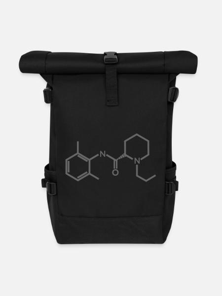 Ropivacain - Rolltop Rucksack - Schwarz