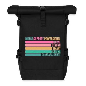 Direct Support Professional - Roll Top Backpack - black - Front