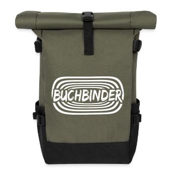 Work Bookbinder - Roll Top Backpack - olive/black - Front