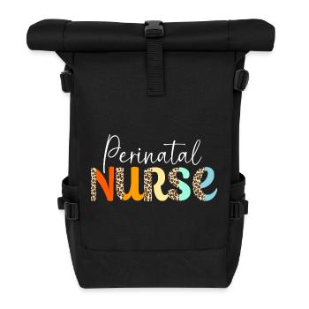 Midwife Obgyn Obstetrics - Roll Top Backpack - black - Front