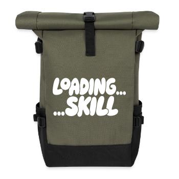 Loading Screen Skill Aesthetics - Roll Top Backpack - olive/black - Front