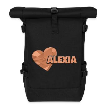 Liebe Alexia - Rolltop Rucksack - Schwarz - Vorne