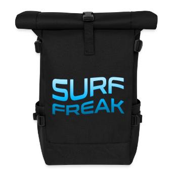 Style des vagues bleues Surf Freak - Sac à dos roll top - noir - Devant