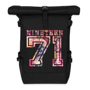 NINETEEN 1971 B - Roll Top Backpack - black - Front