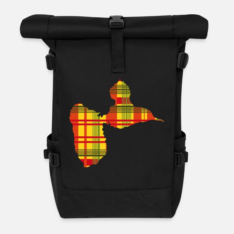 T-shirt Gwada Madrasse - Sac à dos roll top - noir
