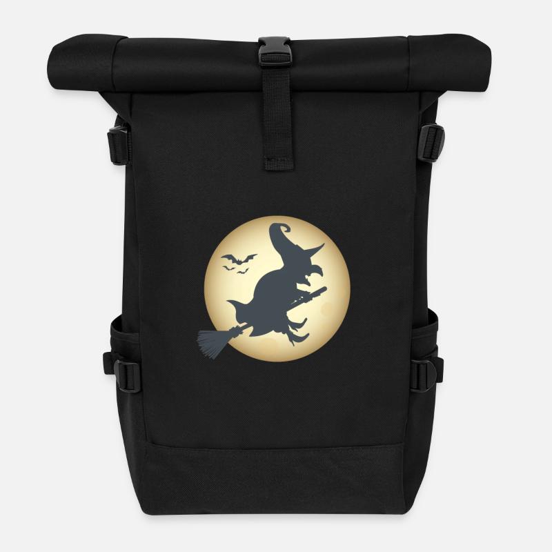 Hexe - Rolltop Rucksack - Schwarz