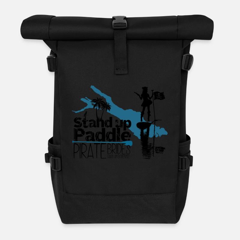 SUP Pirate Brides Bodensee - Rolltop Rucksack - Schwarz