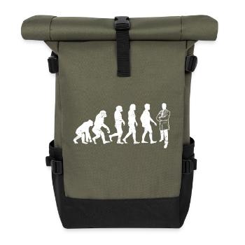Doctor evolution doctor healer gift illness - Roll Top Backpack - olive/black - Front