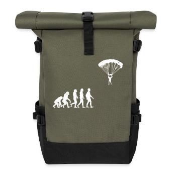 slide parachute cadeau paraglide évolution - Sac à dos roll top - olive/noir - Devant