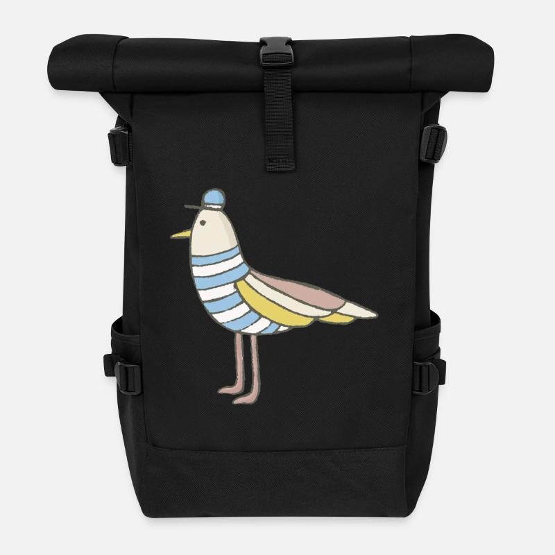 Möwe - Rolltop Rucksack - Schwarz