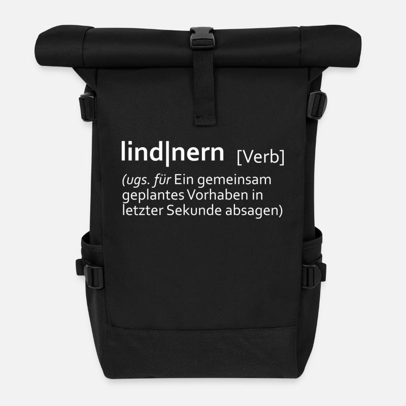 lindnern - Rolltop Rucksack - Schwarz