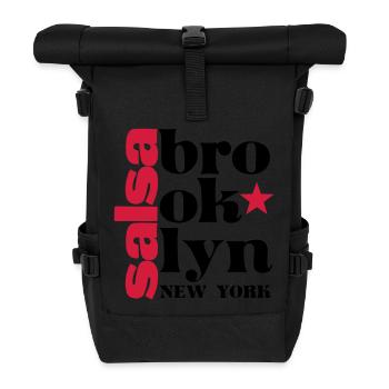 Salsa brooklyn NY - Salsa Dance Shirt - Rolltop Rucksack - Schwarz - Vorne