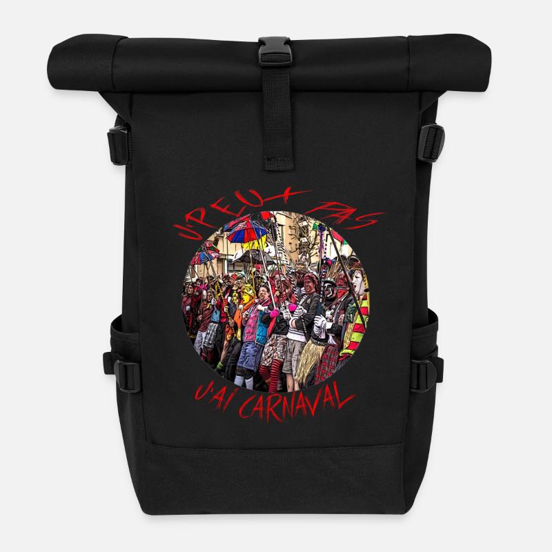 J'peux pas j'ai carnaval - Sac à dos roll top - noir