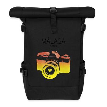 Camera Málaga Spain - Roll Top Backpack - black - Front