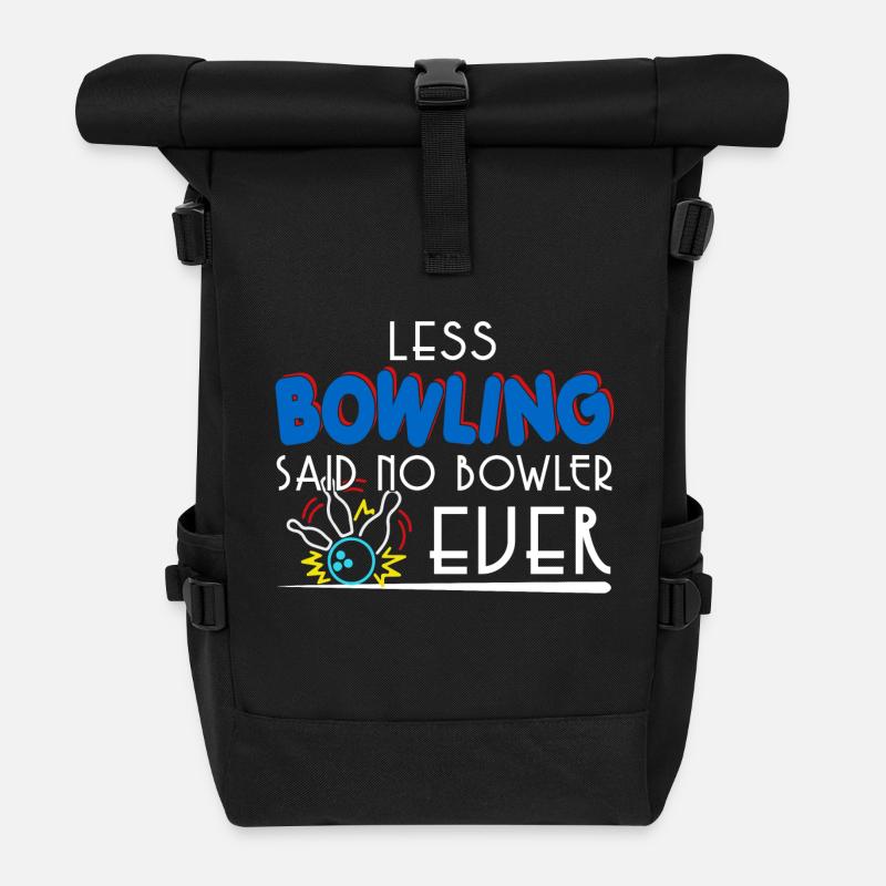 Bowling lovers forever and ever! - Roll Top Backpack - black