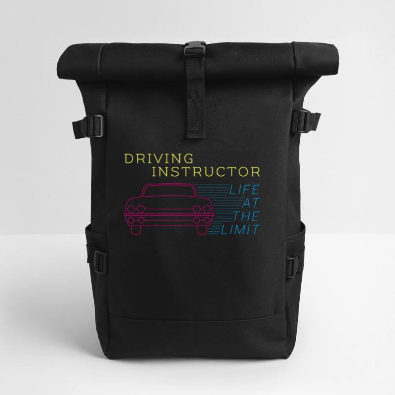 Driving instructor - driving instructor - driving school - gift Roll Top Backpack