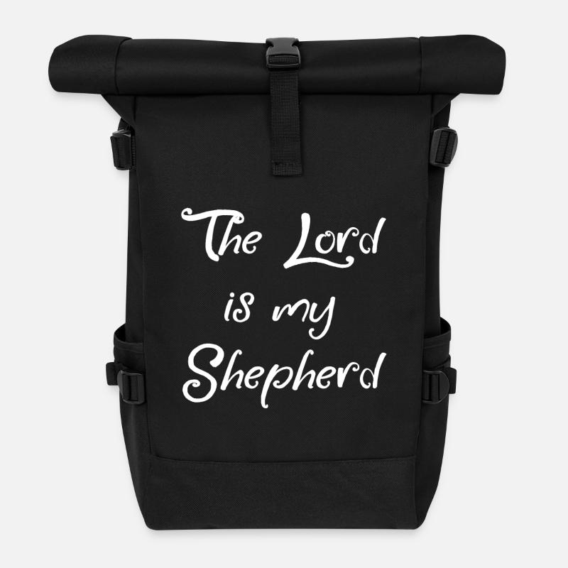 LE SEIGNEUR EST MON BERGER - Sac à dos roll top - noir