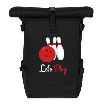 Bowling - Rolltop Rucksack - Schwarz - Vorne