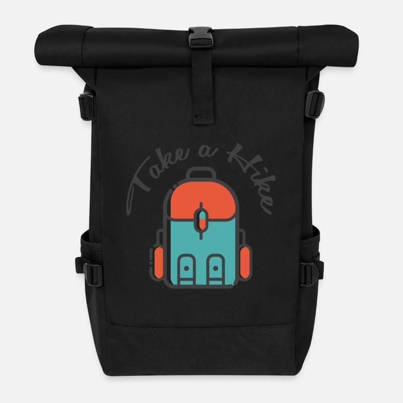 faire une randonnée - Sac à dos roll top - noir