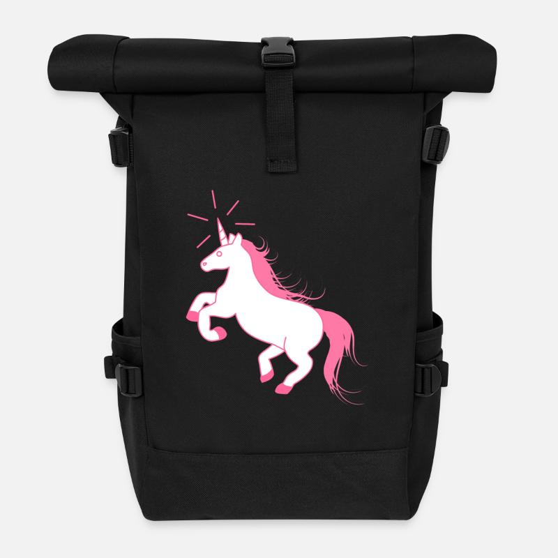 Amazing Unicorn - Das letzte Einhorn - Rolltop Rucksack - Schwarz