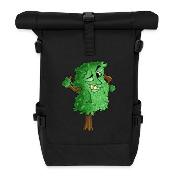 Baum - Rolltop Rucksack - Schwarz - Vorne