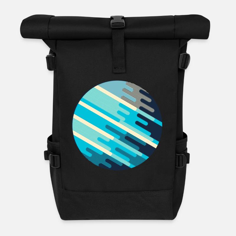 Planet - Rolltop Rucksack - Schwarz