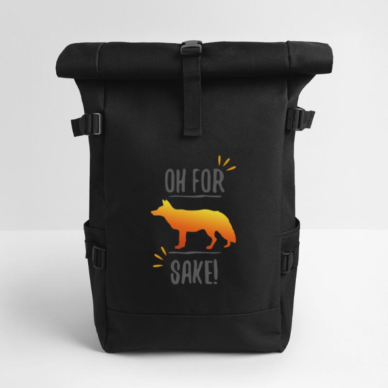 Fuchs Geschenk idee fox lustig Rolltop Rucksack