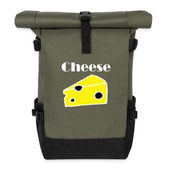 Cheese Käse - Rolltop Rucksack - Olive/Schwarz - Vorne