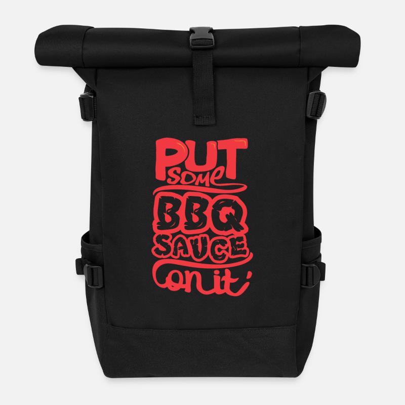 Put Some BBQ Sauce on it Grillen Barbecue - Rolltop Rucksack - Schwarz