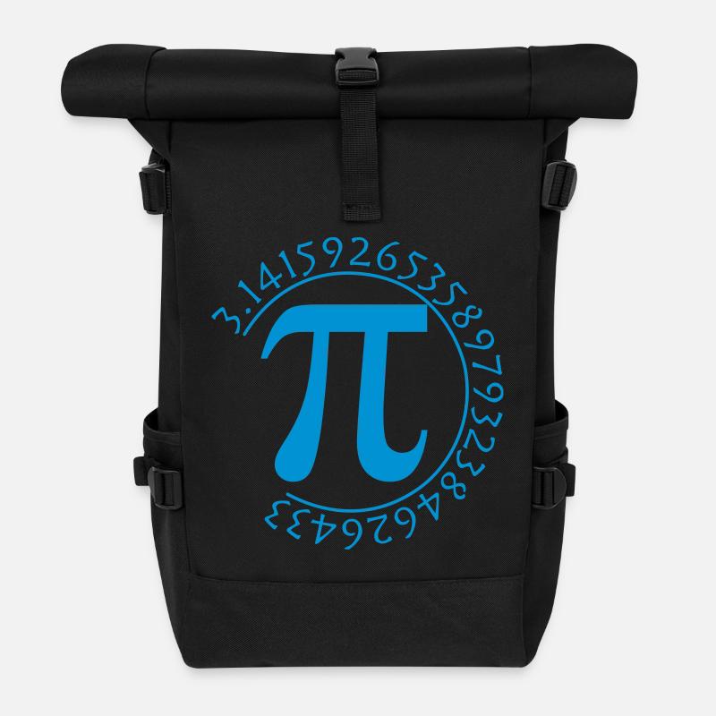 Pi die unendliche Zahl - Rolltop Rucksack - Schwarz