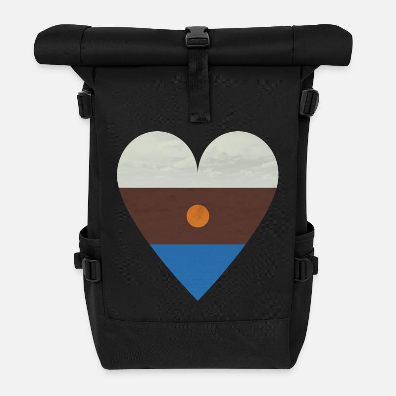 4 Elemente - Rolltop Rucksack - Schwarz
