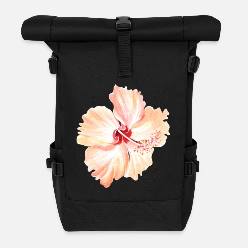 Blume - Rolltop Rucksack - Schwarz
