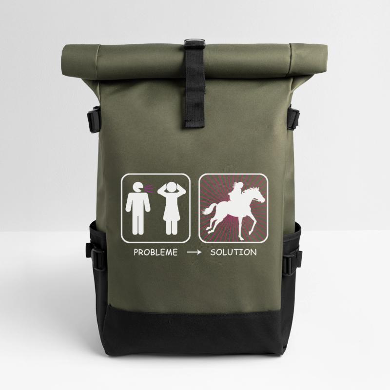 Problem? Solution Roll Top Backpack