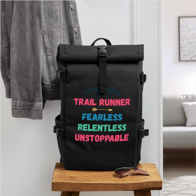 Trail Runner - Intrépide. Implacable. Imparable. Sac à dos roll top