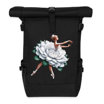 Ballet dancer with tutu - Roll Top Backpack - black - Front