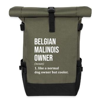 Malinois belge - Sac à dos roll top - olive/noir - Devant