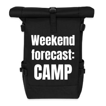 Weekend forecast: Camp - Roll Top Backpack - black - Front