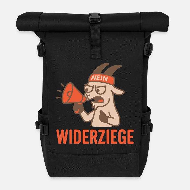 Widerziege - Rolltop Rucksack - Schwarz